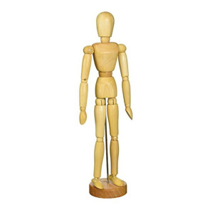 MANICHINO DONNA IN LEGNO ARTI SNODABILI ALTEZZA 30 cm