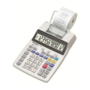 CALCOLATRICE DA TAVOLO SCRIVENTE SHARP EL-1750V 12 CIFRE