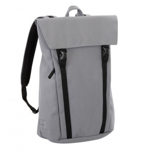 MH WAY BELL BACKPACK LARGE WITH FLAP 2 BUCKLES LIGHT GREY
