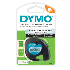 NASTRO DYMO LETRATAG 12mm x 4m CLEAR TRANSPARENT