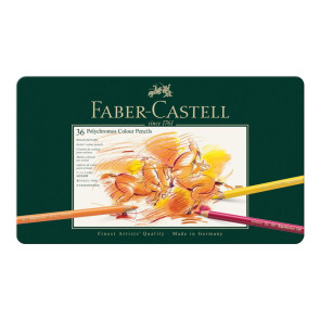 MATITE FABER CASTELL POLYCHROMOS 36 COLORI ASTUCCIO IN METALLO