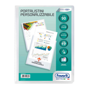 PORTALISTINI 22X30 90 BUSTE COPERTINA TRASPARENTE PERSONAL.