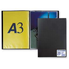PORTALISTINI OXFORD A3 20 BUSTE 29,7X42 COPERTINA NERA