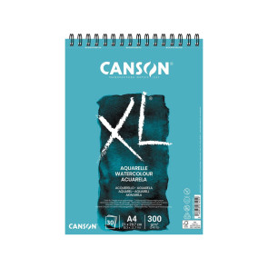 BLOCCO CANSON XL AQUARELLE 30 FOGLI A4 300 g/m² RILEGATI SPIRALE
