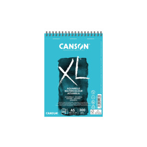 BLOCCO CANSON XL AQUARELLE 20 FOGLI A5 300 g/m² RILEGATI SPIRALE