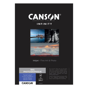 CANSON RAG PHOTOGRAPHIQUE 310 g/m² A3 (29.7X42) 25f 100% COTONE