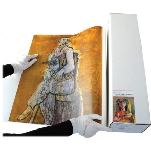 HAHNEMUHLE CANVAS METALLIC 350gm POLY-COTTON 0.43X12 m