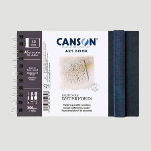 BLOCCO SAUNDERS WATERFORD A5 ORIZZ. 40 PAG. 300 g/m² 100% COTONE