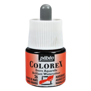 PEBEO COLOREX WATERCOLOUR 45ml 26 MARS ORANGE