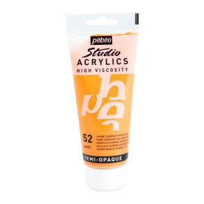 PEBEO STUDIO ACRYLICS 100 ml 52 DARK CADMIUM YELLOW HUE