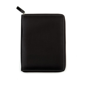 PORTA BLOCCO SPALDING A5 PELLE RIGENERATA NERO