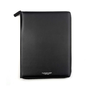 PORTABLOCCO IN PELLE COLOR FORMATO A4 COLORE NERO