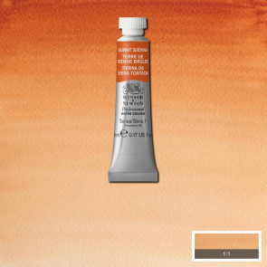 ACQUERELLO WINSOR & NEWTON BURNT SIENNA TUBO 5ml S1