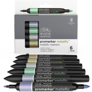 SET 6 PENNARELLI METALLICI PROMARKER