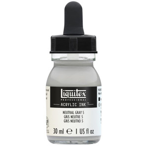 LIQUITEX ACRYLIC INK 30 ml 599 NEUTRAL GRAY 5