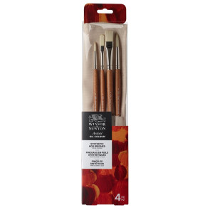 ASTUCCIO 4 PENNELLI SINTETICI PER OLIO ARTISTS N. 3-4-6-8