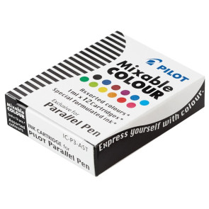 CARTUCCE INCHIOSTRO PILOT PARALLEL PEN COLORI ASSORTITI 12 PEZZI