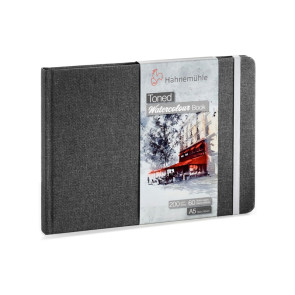 BLOCCO TONED WATERCOLOUR BOOK A5 LANDSCAPE 200 g/m² 60 P. GRIGIE