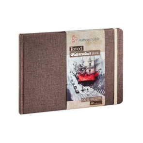 BLOCCO TONED WATERCOLOUR BOOK A5 LANDSCAPE 200 g/m² 60 P. BEIGE