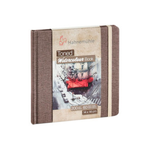 BLOCCO TONED WATERCOLOUR BOOK 14x14 cm 200 g/m² 60 P. BEIGE