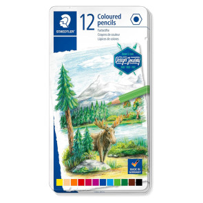MATITE STAEDTLER 12 COLORI CASSETTA METALLO
