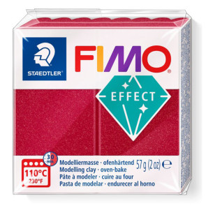 FIMO® SOFT EFFECT 57g N. 28 ROSSO RUBINO METALLIZZATO