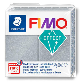 FIMO® SOFT EFFECT 57g N. 817 ARGENTO CHIARO METALLIZZATO