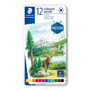 MATITE STAEDTLER ACQUERELLABILI 12 COLORI CASSETTA METALLO