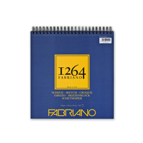 BLOCCO SCHIZZI FABRIANO 1264 30X30 SPIRALE LL 120 FF 90 g/m²