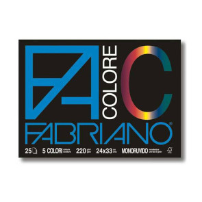 BLOCCO FABRIANO COLORE 24X33 cm