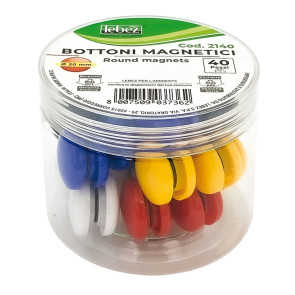 BOTTONI MAGNETICI Ø 30mm CONFEZIONE 40 PEZZI