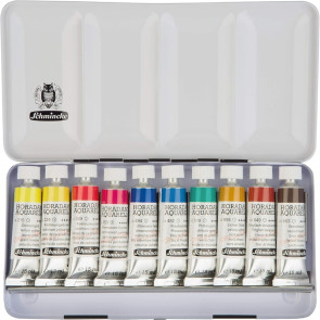 ACQUERELLI SCHMINKE HORADAM 10 TUBI 15 ml CASSETTA IN METALLO